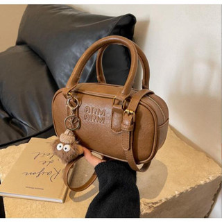 Túi xách nữ đeo chéo túi cầm tay thiết kế dáng bầu tặng kèm móc gấu cute da mềm ARM Liistore K256