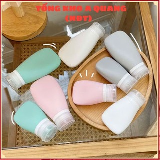 BỘ 3 LỌ CHIẾT SILICON MỀM,  Tuýp Silicon Chiết Mỹ Phẩm Du Lịch - Chai Lọ Chiết Đựng Dầu Gội, Sữa Rửa Mặt, Lotion-LO19