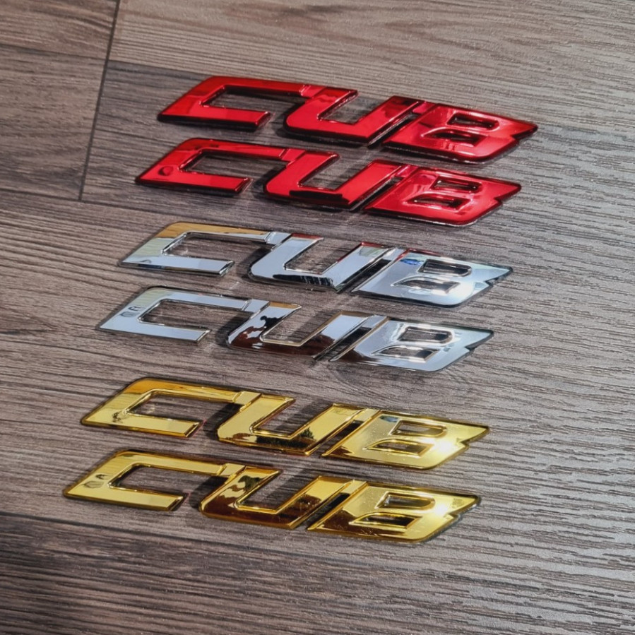 (MỦ CỨNG) Tem logo MẪU ZIN CHỮ CUB dán dàn áo cốp yên | Shopee Việt Nam