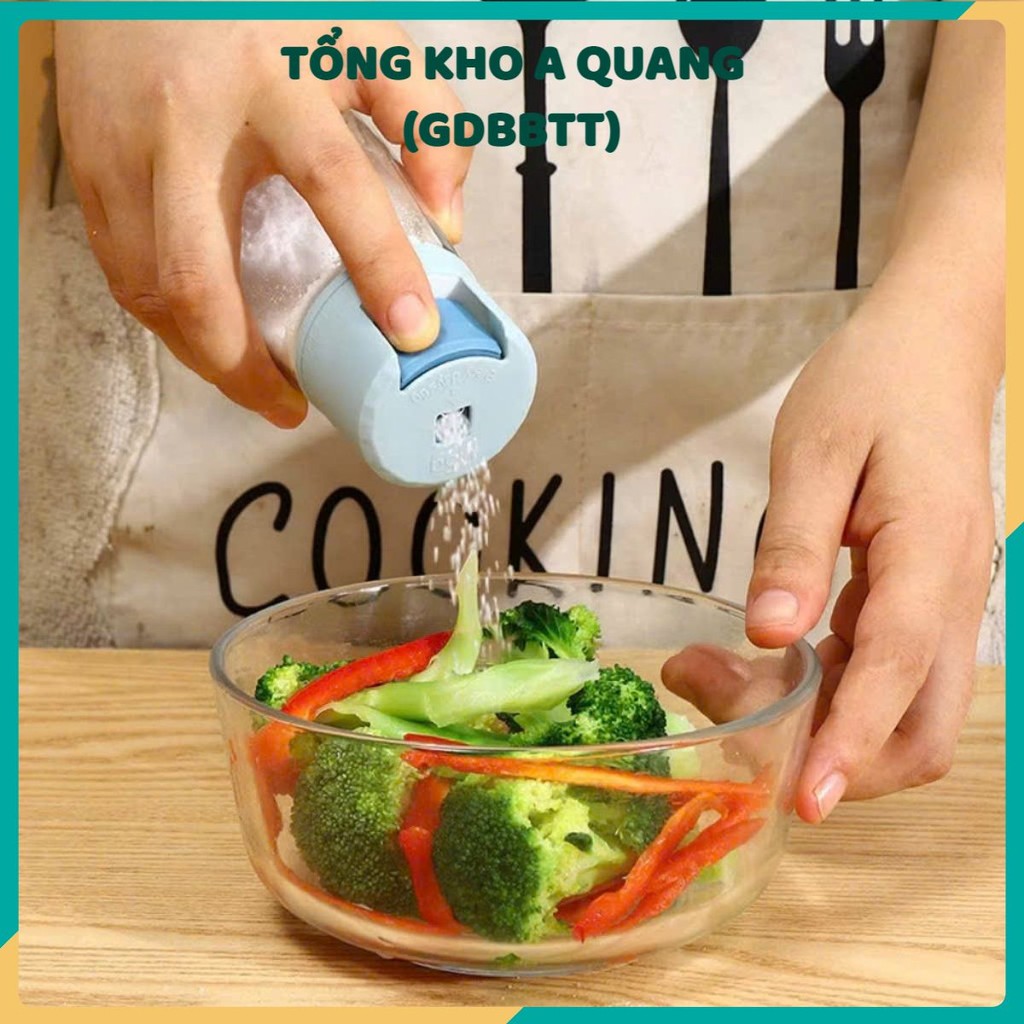 [COMBO 10]LỌ ĐỰNG GIA VỊ THỦY TINH CAO CẤP - Hũ Gia Vị Cao Cấp Kiểm Soát Định Lượng Gia Vị,Hũ Bảo Quản Gia Vị Nút Bấm Th