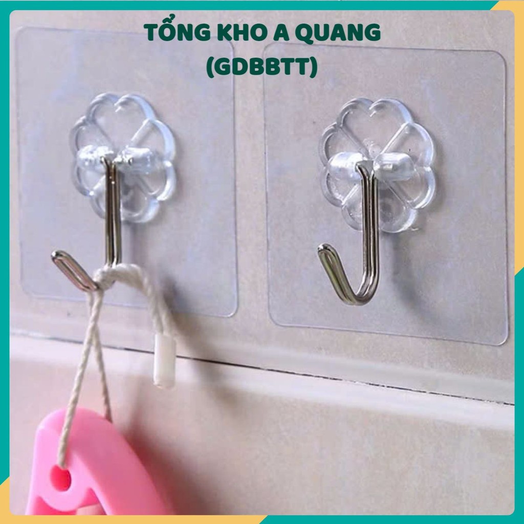 [COMBO 10] Móc Siêu Dính Chịu Lực Tốt, MÓC DÁN TƯỜNG TREO ĐỒ SIÊU DÍNH TRONG SUỐT - MOC4423