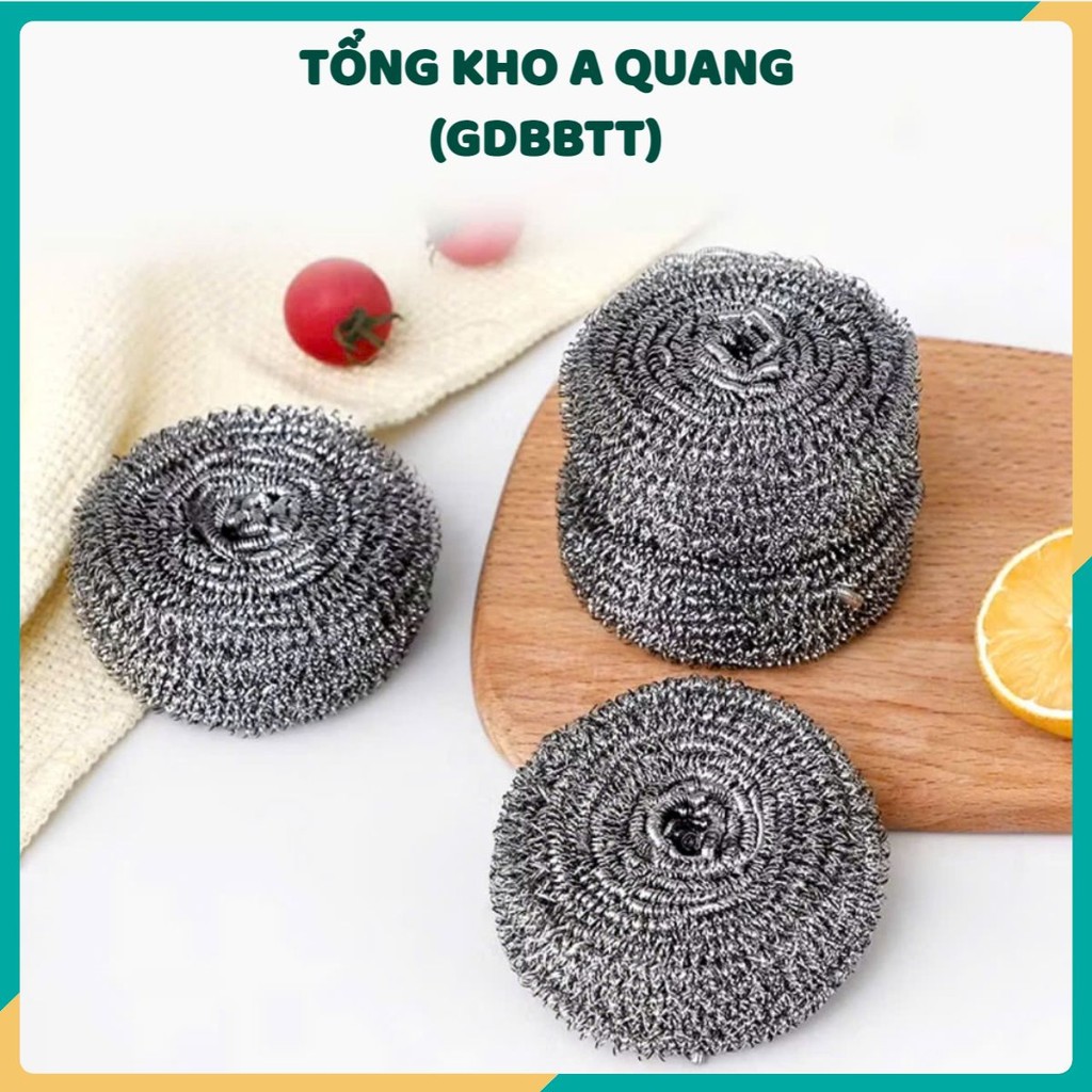TÚI 2 MIẾNG CỌ XOONG,[COMBO 10] Búi Cước Sắt Rửa Chén Bát Cọ Xoong Nồi, Miếng Rửa Chén-MA: MIENGCOXOONG96
