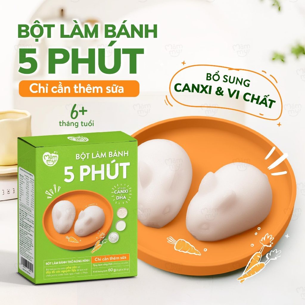 Ảnh Bột làm bánh Panna cotta thỏ núng nính Mămmy làm bữa phụ cho bé chỉ 5 phút bổ sung vitamin và DHA 2
