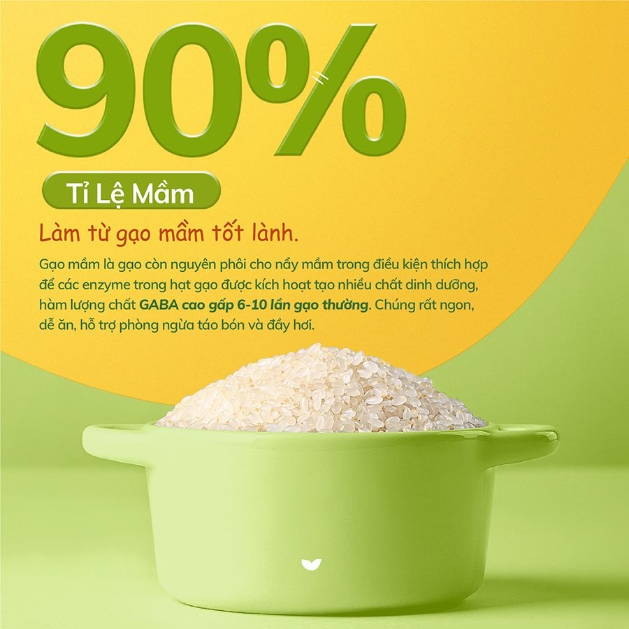 Ảnh Gạo sữa hữu cơ Mămmy nấu cháo ăn dặm cho bé từ 6 tháng hũ 140gr 4