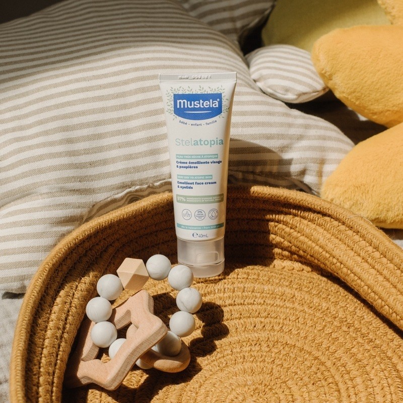 Ảnh Kem Dưỡng Mặt Cho Da Chàm Thể Tạng (Viêm Da Cơ Địa) Mustela Stelatopia Emollient Face Cream - 40ml 2