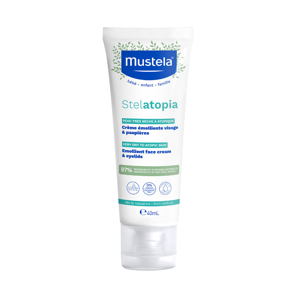 Ảnh Kem Dưỡng Mặt Cho Da Chàm Thể Tạng (Viêm Da Cơ Địa) Mustela Stelatopia Emollient Face Cream - 40ml 1