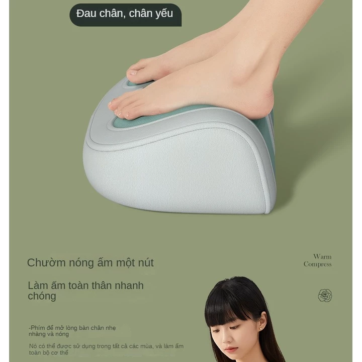 Máy mát xa chân nhỏ với chườm nóng cho lòng bàn chân và bắp chân