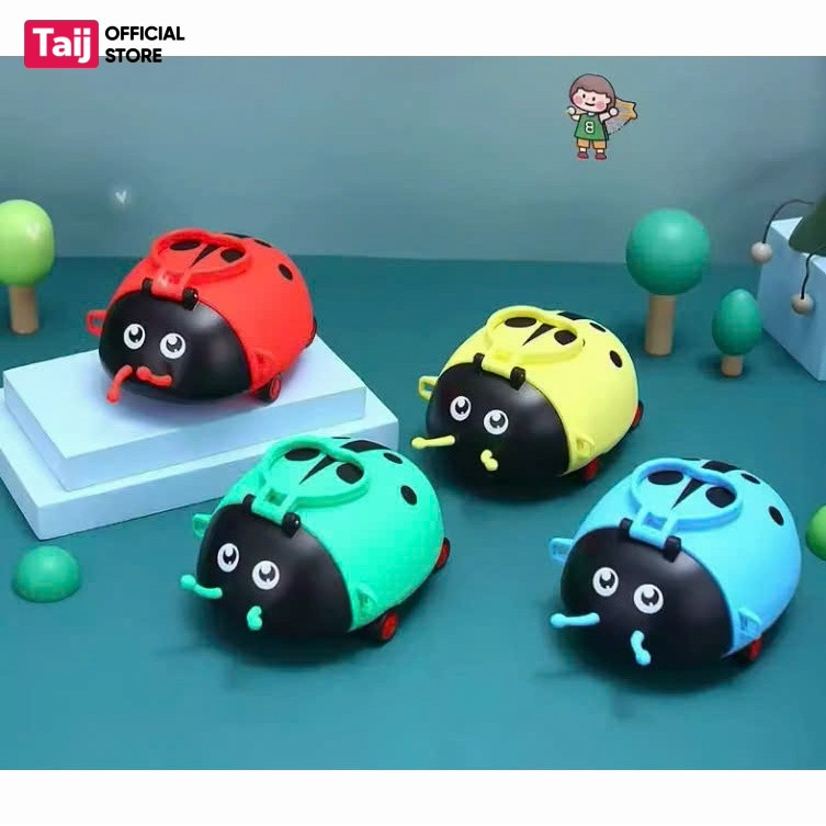 Bình Giữ Nhiệt Mini, Bình Giữ Nhiệt Có Ống Hút Tiện Lợi Hình Bọ Cánh Cứng Đáng Yêu 4 Màu Ngộ Nghĩnh