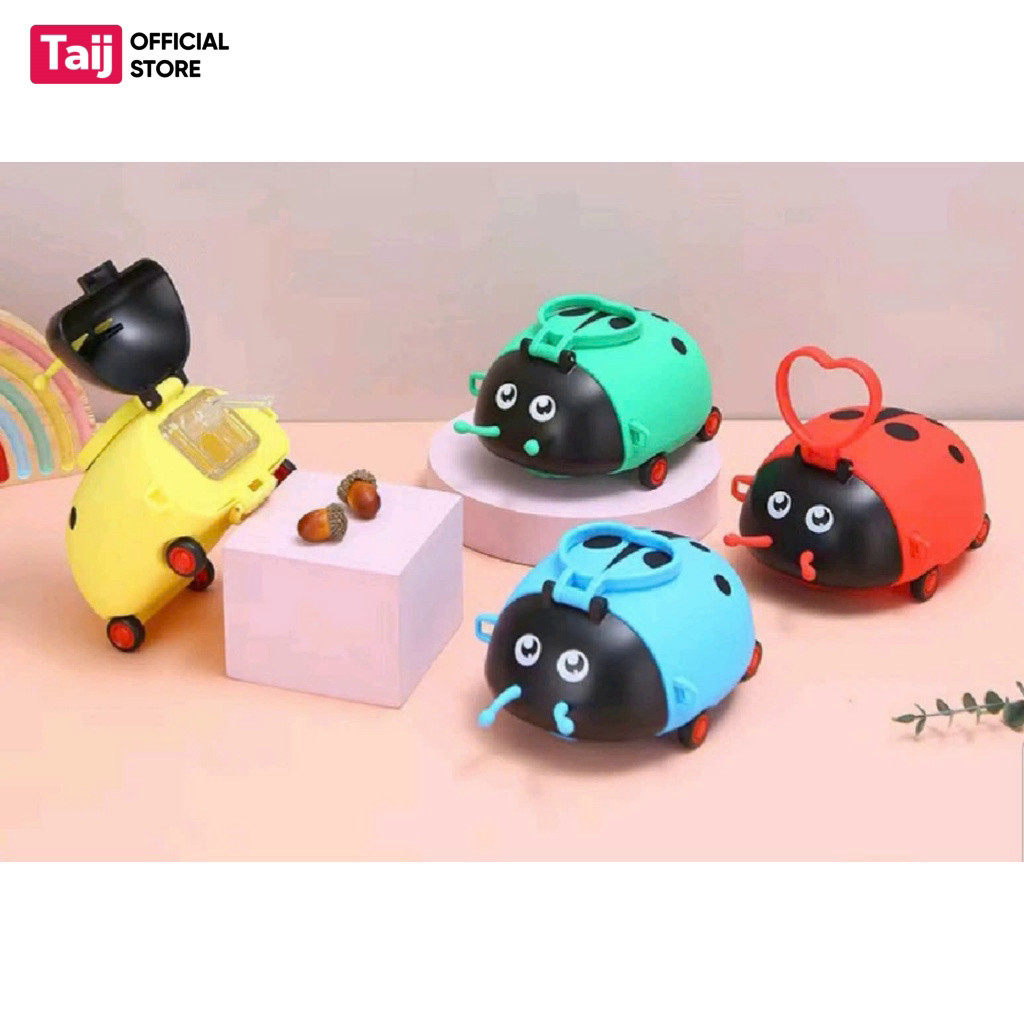 Bình Giữ Nhiệt Mini, Bình Giữ Nhiệt Có Ống Hút Tiện Lợi Hình Bọ Cánh Cứng Đáng Yêu 4 Màu Ngộ Nghĩnh