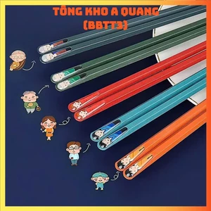SET 5 ĐÔI ĐŨA ĂN GIA ĐÌNH KIỂU NHẬT BẢN – Đũa Nhiều Màu Chống Trượt Chịu Nhiệt Cao,Đũa Sợi Thuỷ Tinh An Toàn Khi Sử Dụng