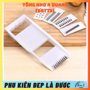 Dụng Cụ Bào Gọt, Thái Sợi Rau Củ Quả Đa Năng 5in1, Bộ Dụng Cụ Nạo, Thái Lát, Bào Sợi Rau Quả 5 Lưỡi Dao Tiện Dụng 31566