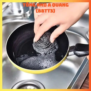 BỘ 6 MIẾNG CỌ XOONG NỒI INOX CHẤT LƯỢNG CAO – Giẻ Rửa Chén Đánh Bay Vết Dầu Mỡ,Set 6 Cọ Búi Sắt