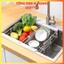 Kệ Inox Gác Bồn Rửa Chén Bát Đa Năng Chất Liệu Inox 304 Không Gỉ Có Điều Chỉnh Kích Thước - GIÁ KỆ INOX GÁC BỒN RỬA CHÉN
