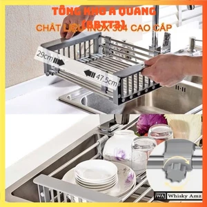 KỆ GIÁ GÁC BỒN RỬA BÁT , Rổ gác bồn rửa chén đa năng cực tiện lợi cho gian bếp: GIAGACBONRUABAT78925