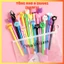 SET BÚT BI ĐẦU THÚ, Combo 20 bút bi đầu hình thú tặng kèm túi zip -MA: BUTBIDAUTHU858