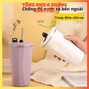 Cốc giữ nhiệt 600ML ly coffee holic inox 304, ly giữ nhiệt 12h khắc tên theo yêu cầu tặng Sticker trang trí
