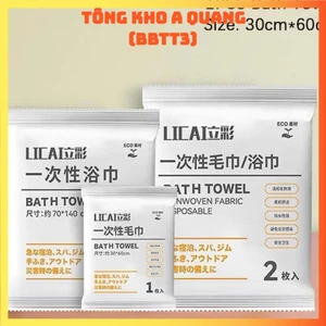 Khăn khô nhanh du lịch nén Thiết yếu Làm dày dùng một lần, BỊCH 2 KHĂN NÉN DU LỊCH - KHAN34