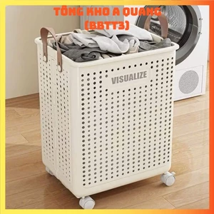 Giỏ Đựng Quần Áo Bẩn Chất Liệu Nhựa PP Cao Cấp, GIỎ ĐỰNG ĐỒ GẤP GỌN - GIO8642