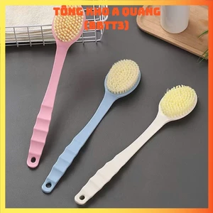 BÀN CHẢI KÌ LƯNG SIZE BÉ, Cây Bông Tắm, Cọ Kì Lưng 2 Đầu Bông Vải Lưới Và Lông Bàn Chải - DUNGCUCHALUNGTAM376