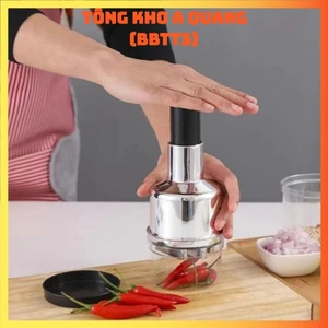 Dụng Cụ Dập, Xay Hành Tỏi, Ớt Nhà Bếp Bằng Nhựa, Thép Không Gỉ, Thiết Kế Cán Dài Thao Tác Sử Dụng Dễ Dàng