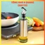 LỌ ĐỰNG DẦU ĂN CHIA VẠCH, Chai đựng dầu ăn nước mắm, Bình rót dầu ăn nước mắm thủy tinh bọc inox cao cấp-MA:LOCHIAVACH