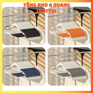 Móc treo quần áo chống trượt xoay 360 đa năng Móc nhựa cao cấp bền bỉ, MÓC CHỐNG TUỘT - MOC030