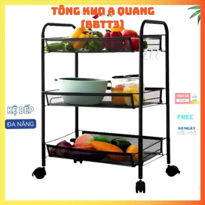 XE ĐẨY MẮT LƯỚI 3 TẦNG, Xe Đẩy Spa 3 4 Tầng Kệ Kiểu Mới Sắt Mắt Lưới Kệ Để Đồ Đa Năng Kệ Bỉm Sữa Có Bánh Xe Kệ - XEDAY5