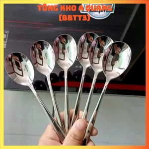 HỘP 6 THÌA ĂN CÁN DÀI , Hộp 6 Thìa Inox Cán Dài Chất liệu Inox sáng bóng sang trọng - MA: THIACANDAI