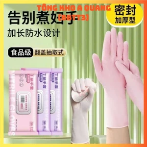 TÚI 30 GĂNG TAY CAO SU L - SIZE L , Gói 30 găng tay làm bếp nếu ăn, Găng tay rửa bát siêu dai không mùi dùng nhiều lần