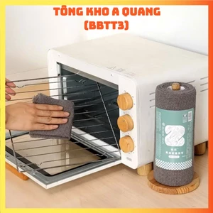 Cuộn Khăn Giấy Lau Bếp Đa Năng THAN ĐEN Dày Dặn Thấm Hút Có Thể Tái Sử Dụng, KHĂN LAU THAN ĐEN - KHANLAUBEP6