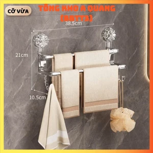 Giá Treo Khăn Mặt 2 Trong 1 Đa Năng, Kệ Treo, THANH KỆ TREO ĐỒ NHÀ TẮM DÀI - THANHTREODONHATAM