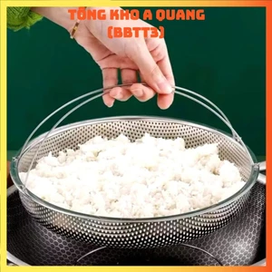 KHAY HẤP ĐỒ ĂN INOX, Khay rổ - rá hấp thức ăn inox có đế,đa năng - MA: KHAYHAPTHUCAN