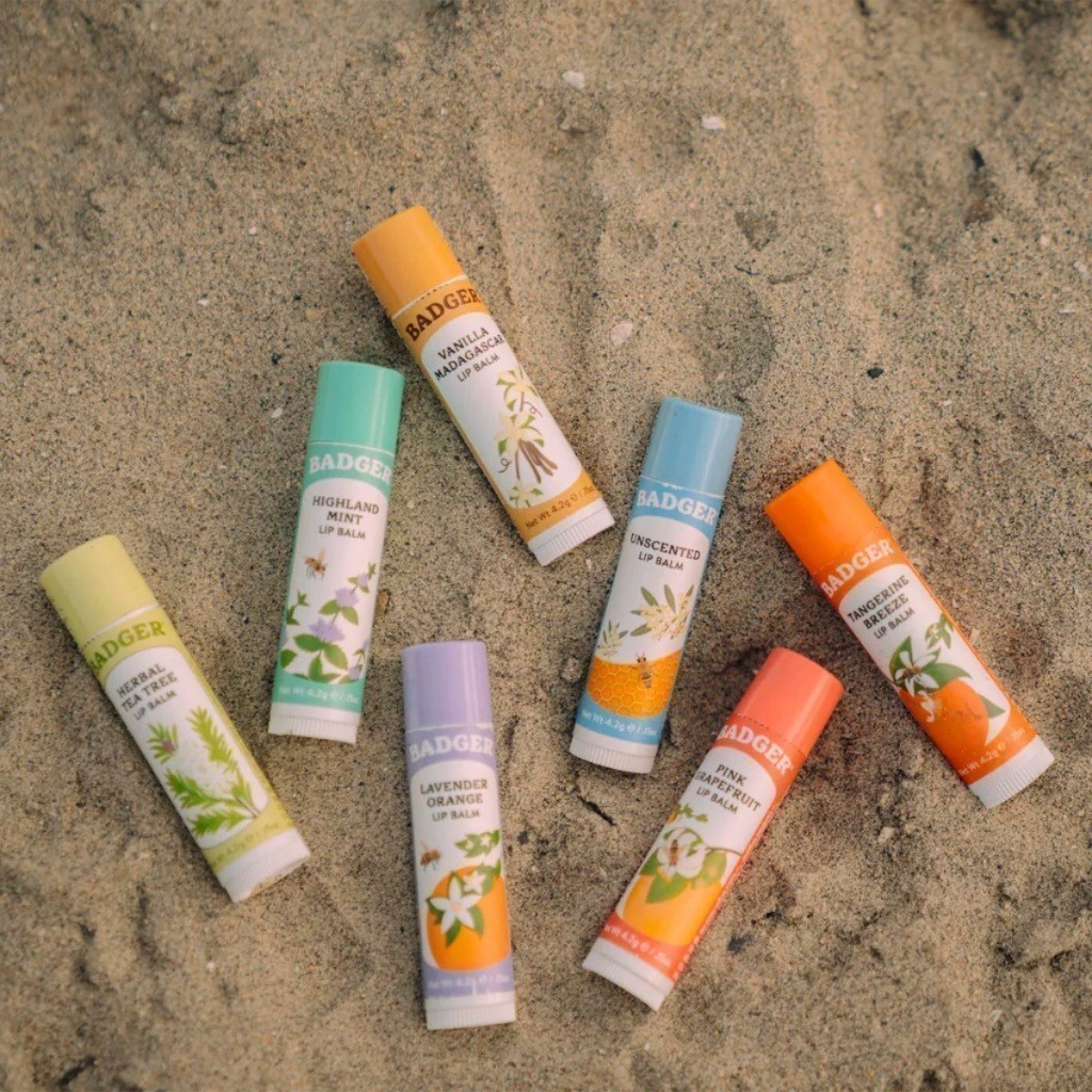 Ảnh Son dưỡng môi hữu cơ BADGER Tea Tree & Lemon Balm Herbal Lip Balm USDA Organic - 4.2g 3