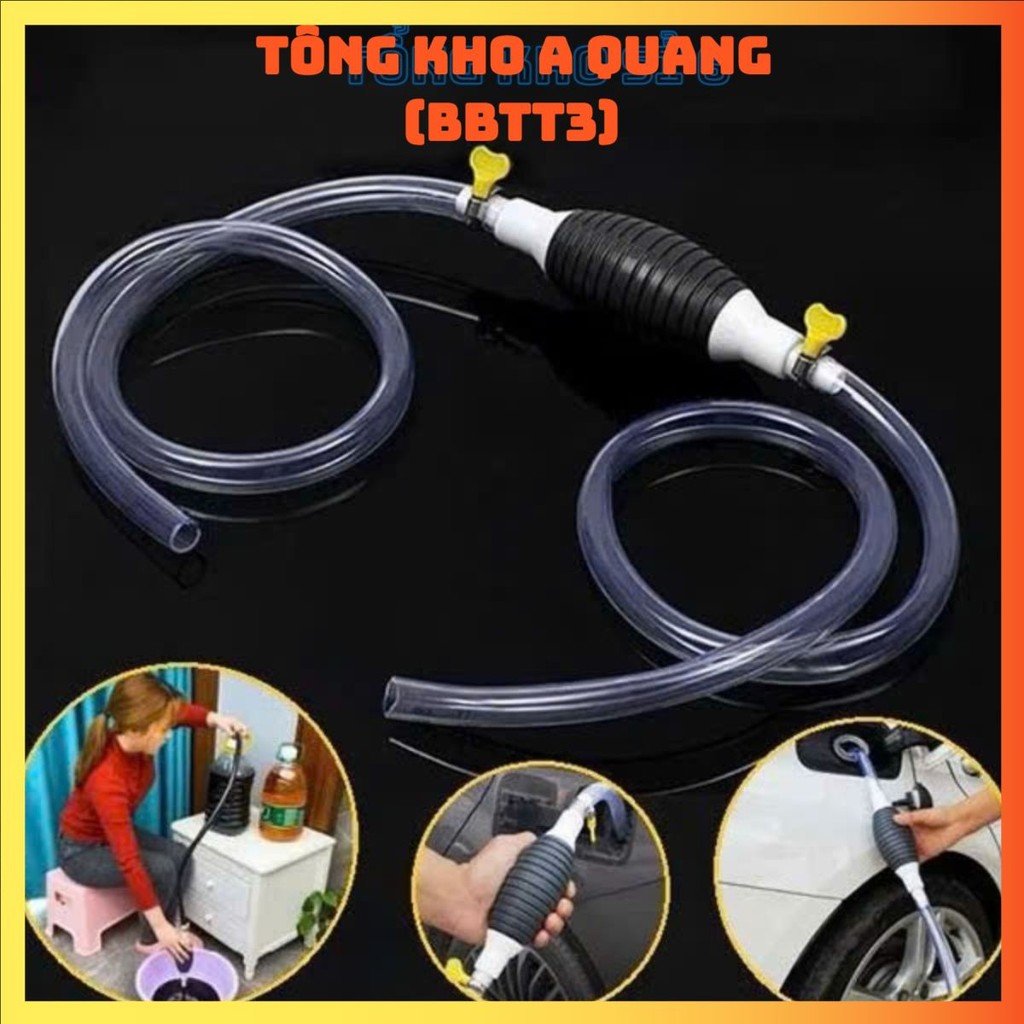 DỤNG CỤ BƠM HÚT CHẤT LỎNG KÈM DÂY 100 CM , Dụng cụ bơm hút rượu xăng dầu chất lỏng bóp tay - BOMHUTCHATLONG14