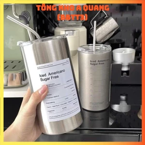 Ly giữ cao cấp Iced Americano, được làm từ inox 304 cách nhiệt tốt, BÌNH NƯỚC LATTE: BINHGIUNHIET