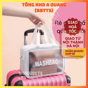 3 Túi Đựng Mỹ Phẩm Đồ Trang Điểm Du Lịch Bằng Da Pu Chống Thấm Nước Sức Chứa Lớn WASHBAG