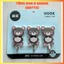 VỈ 3 MÓC DÁN TƯỜNG HOOK, COMBO 3 Móc Dán Tường Treo Khoá Quần Áo Đồ Dùng Tiện Ích , Móc Dính Tường Năng CHỊU LƯC 3KG