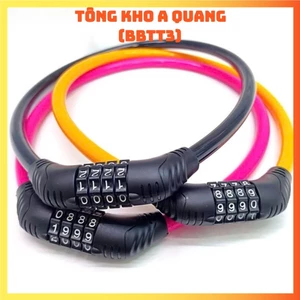 Dây khoá 4 số đổi được mật mã dễ dàng sử dụng an toàn cho xe, KHÓA XE CHỐNG TRỘM - KHOASO245