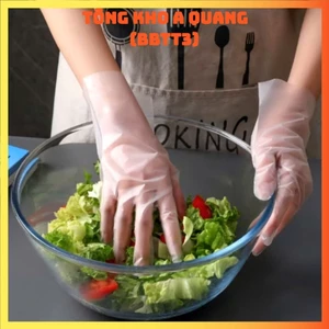 GĂNG TAY CAO SU GANG TAY LÀM BẾP,GĂNG VIC L, Hộp 100 Găng Tay Siêu Dai Nấu Ăn Victoria Bay - MA: GANGTAY