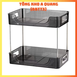 KỆ ĐỂ ĐỒ MICA 2 TẦNG, Kệ để đồ chữ nhật trong suốt 2 tâng nhựa việt nhật cao cấp - KEDEDO26