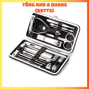 BỘ BẤM MÓNG 19 CHI TIẾT SIZE VỪA, Bộ Dụng Cụ Cắt Móng Tay 19 Món Bằng Thép Không Gỉ - Bộ Bấm Móng Tay Cao Cấp-MA:96
