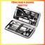 BỘ BẤM MÓNG 19 CHI TIẾT SIZE VỪA, Bộ Dụng Cụ Cắt Móng Tay 19 Món Bằng Thép Không Gỉ - Bộ Bấm Móng Tay Cao Cấp-MA:96