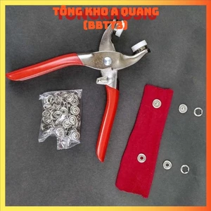 Bộ Kìm Bấm Cúc Vành Áo Kim Loại,Cúc Sắt - Kìm Bấm Khuy,Khoen Áo Quần Tiện Lợi