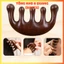 Lược gỗ đàn hương mát xa da đầu dánh cho cả nam và nữ, Lược Massage Năm Cánh Chống Tĩnh Điện Gỗ Đàn Hương Da Đầu Cơ Thể