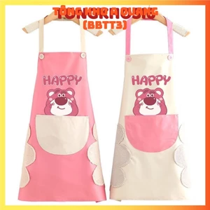 Tạp dề hình gấu dâu tây Lotso Dễ Thương chống thấm nước