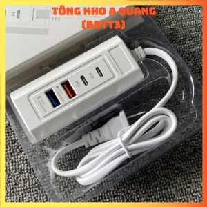 Ổ Sạc Nhanh 4 Cổng USB Type C, Ổ Cắm Sạc Điện Thoại Sạc Nhanh 20W Power Delivery An Toàn, Tiện Dụng - Bảo Hành 12 Tháng