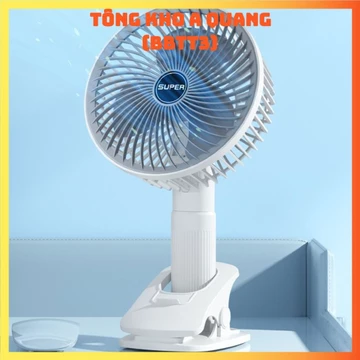 Quạt Kẹp Đa Năng Để Bàn SUPER 3IN1 Kẹp Bàn- Kẹp Điện Thoại Hoặc Gắn Bàn Quạt Cầm Tay Nhỏ Gọn Tiện Dụng, Quạt Mini Để Bàn