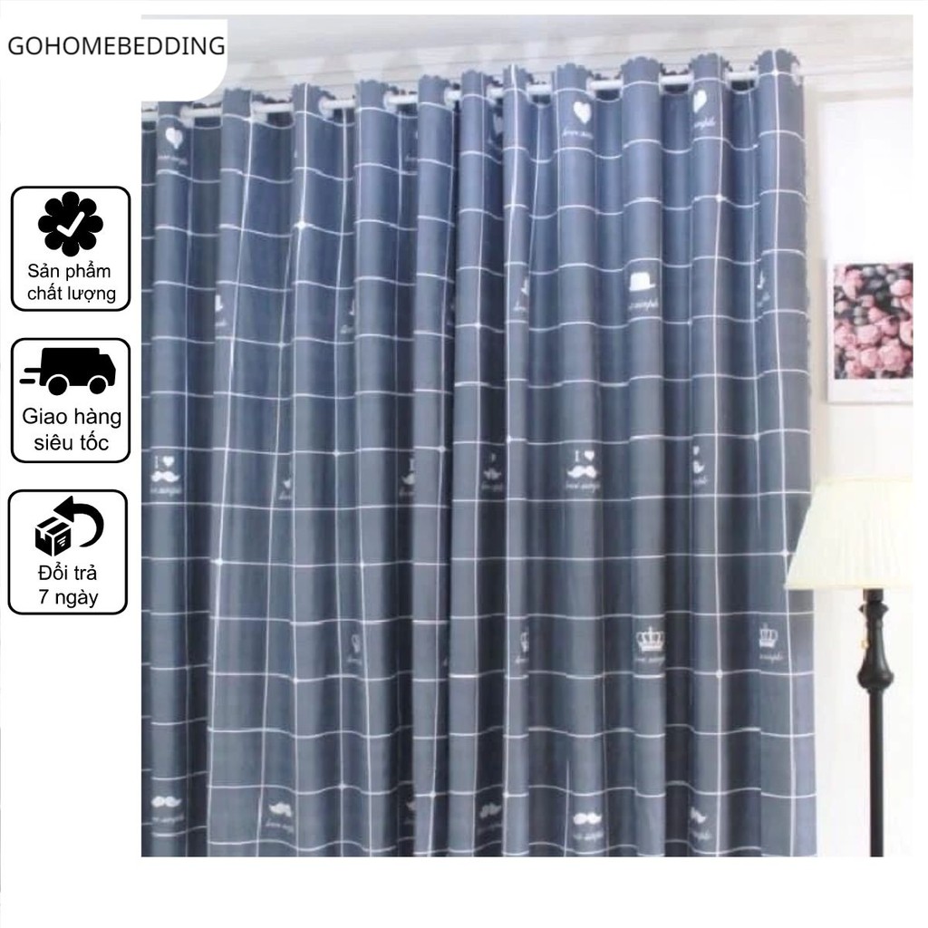 RIDO Rèm Cửa Có Móc Treo Sẵn Ngăn Phòng Che Nắng, Decor Trang Trí tặng ...