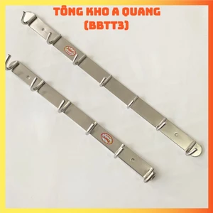 Móc Treo Tường, Móc Treo Quần Áo Inox Gắn Tường Treo Quần Áo 6 Đến 10 Mấu ( Không Gỉ Sét )