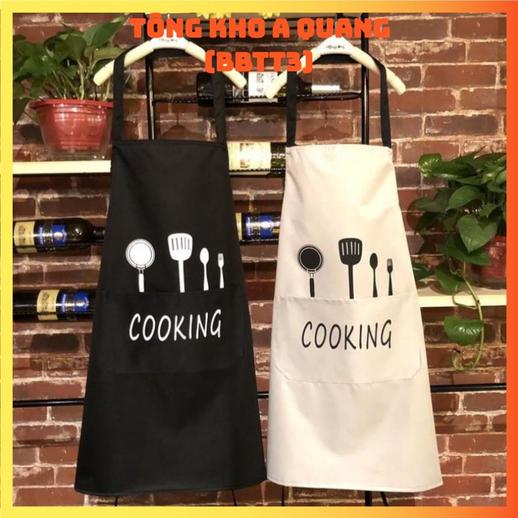 Tạp Dề Cao Cấp Chống Thấm Nước, Chống Bám Bẩn Hiệu Quả,  Tạp Dề Nấu Ăn Chống Thấm Nước Chống Dầu Phong Cách Phương Tây